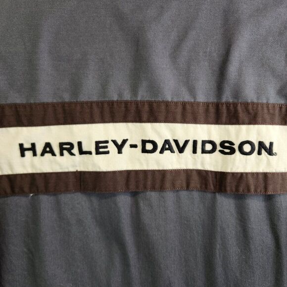 Harley Davidson Shirt Mens M Performance Colorblock Racing Pit Crew Garage Bike - Picture 8 of 16